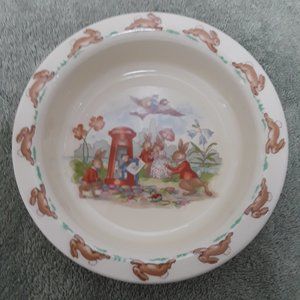 Vintage Royal Doulton The Letterbox Bunnykins Bowl